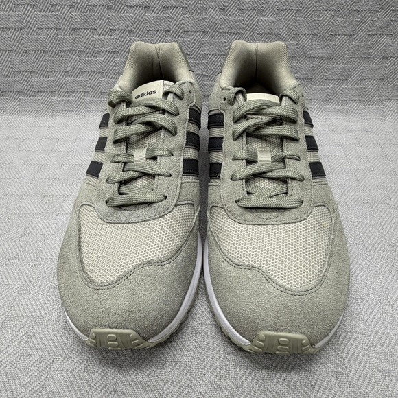 Adidas Running Shoes Mens Size 11 Gray‎ Black Suede Low Top Sneakers IG3532